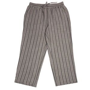 NYCC Striped Drawstring Pants Size 1X‎ Boho Chic Stripe Revival Wide Leg Comfort
